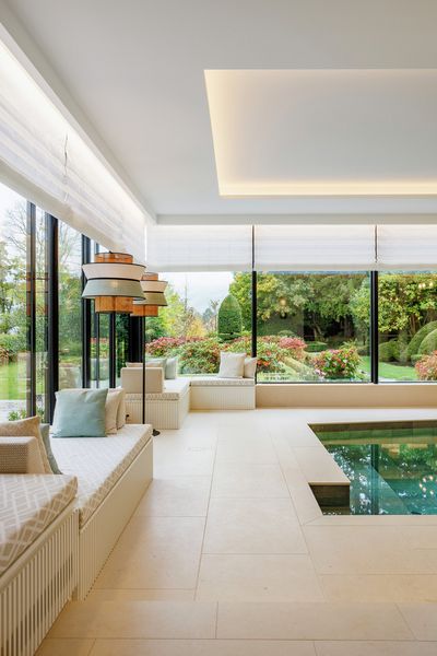 Roman Blind Systems, SG 2360, Colorama 2, Villa at the lake, Lucerne, Switzerland