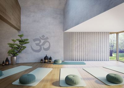 Curtain Systems, SG 3870, Yoga room, recessed curtain track