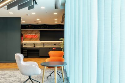 Curtain Systems, SG 5600, Colorama 1, Virgin Money, Glasgow, Scotland, United Kingdom